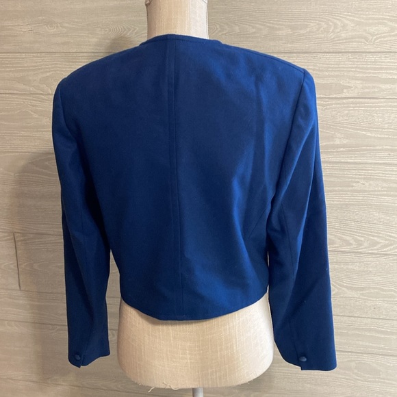 Pendleton wool cropped blazer jacket. Size M - Picture 3 of 5